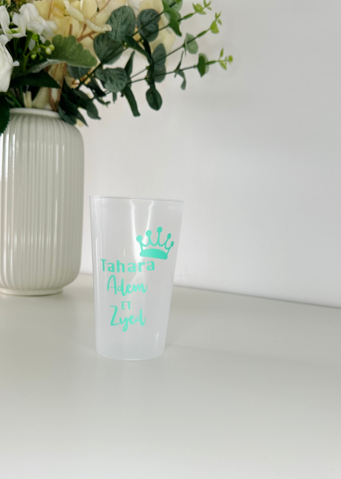 Gobelet personnalisé mariage prénom et date – Creaz Shop