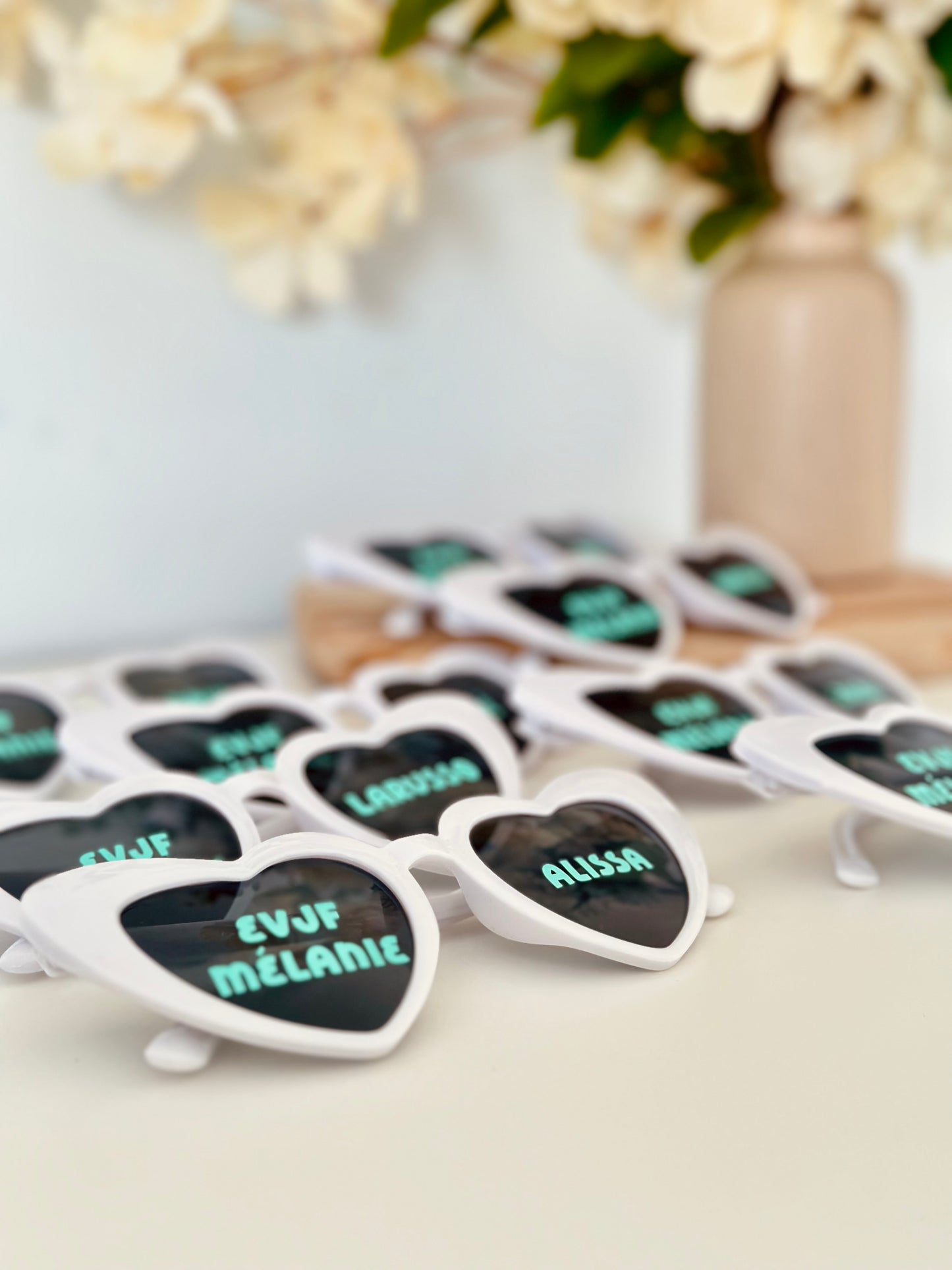 Lunettes de soleil fantaisie personnalisées – Spécial EVJF, fête ou événement