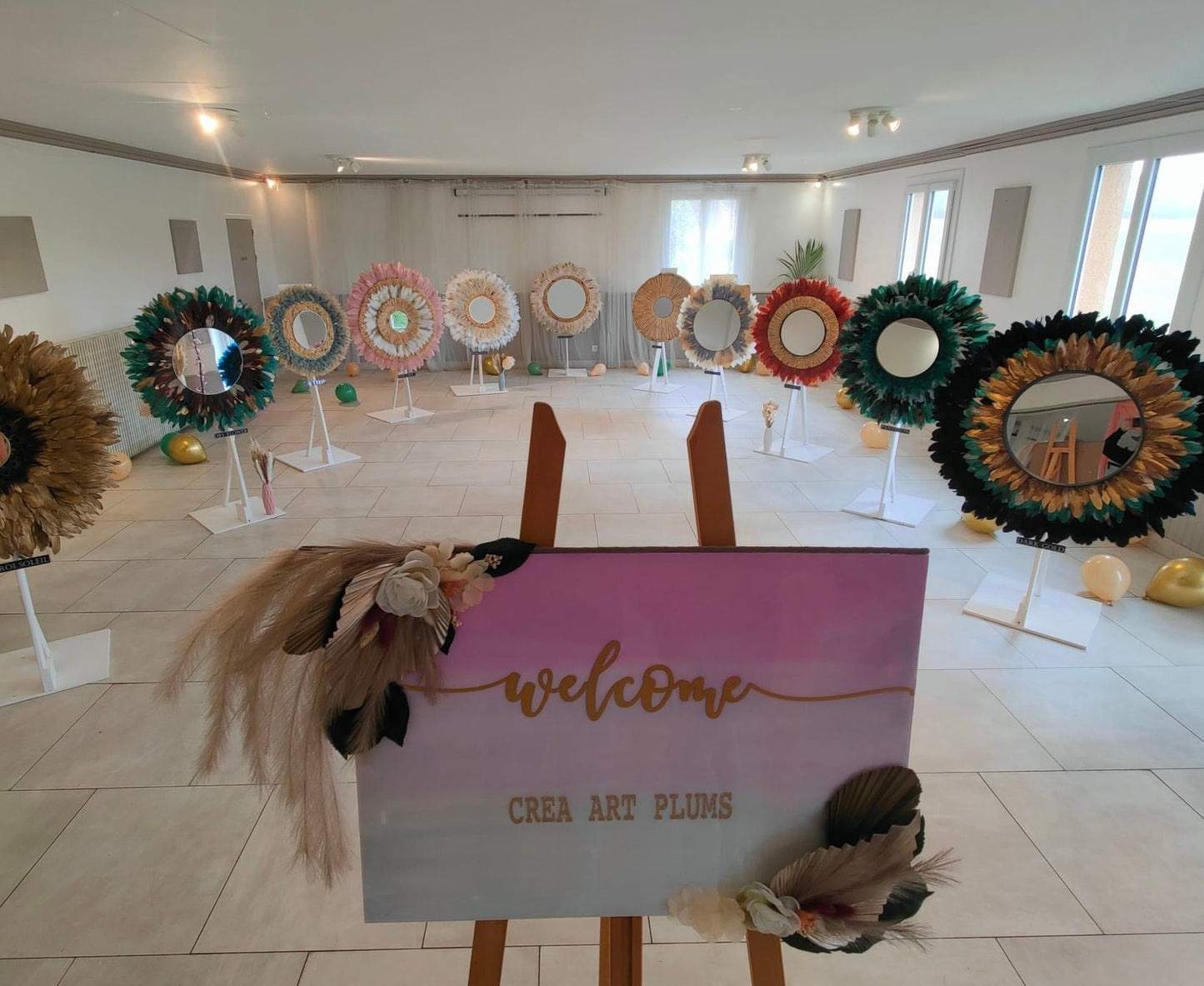 Panneau de bienvenue personnalisé