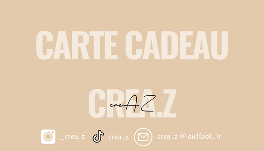Carte cadeau CREA.Z