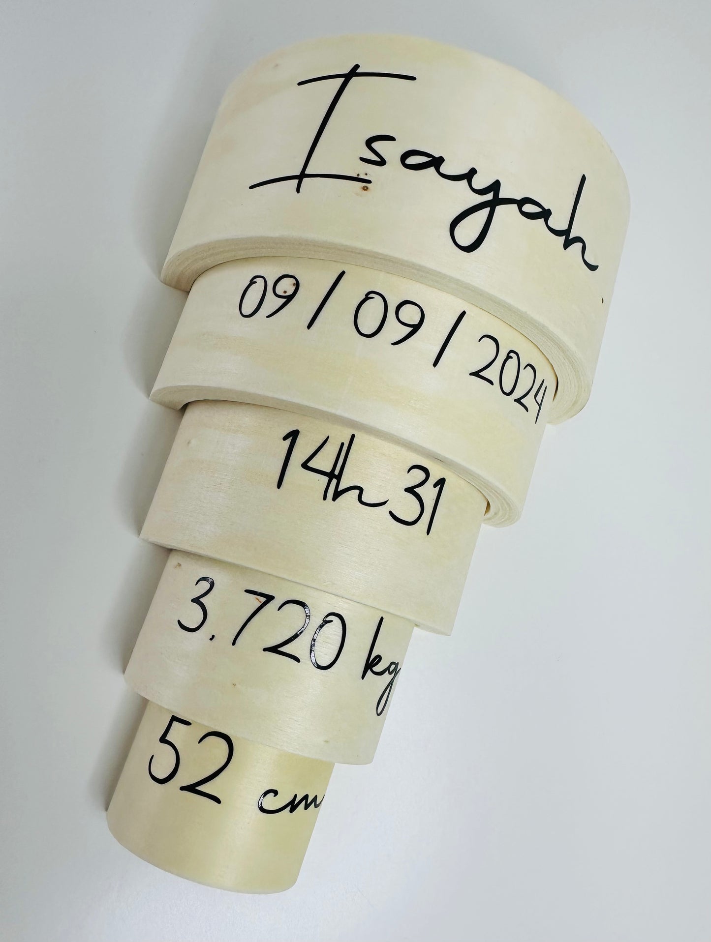 Arc-en-Ciel Souvenir de Naissance – Personnalisation Unique