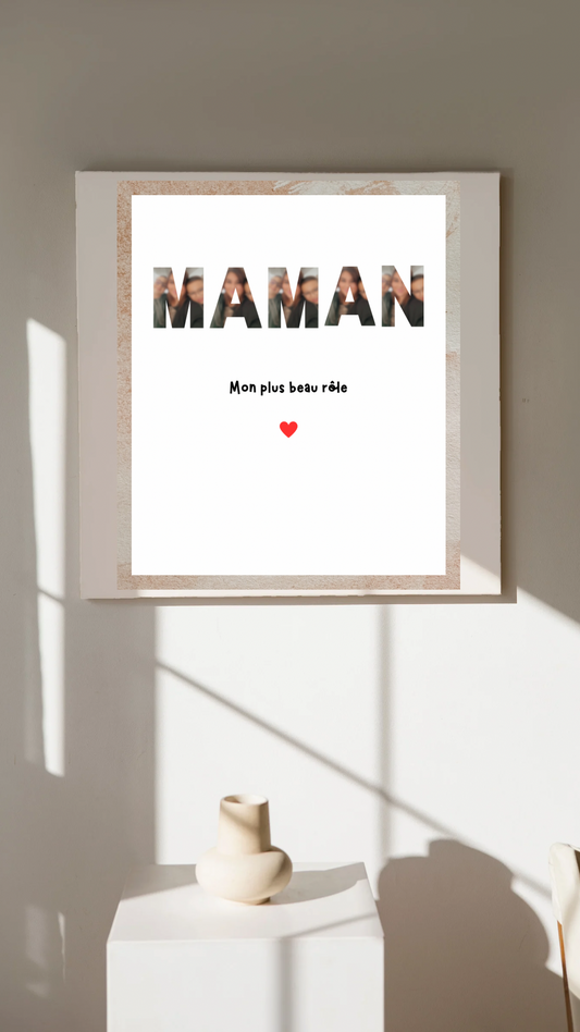Affiche Maman personnalisée -  envoi physique ou numérique
