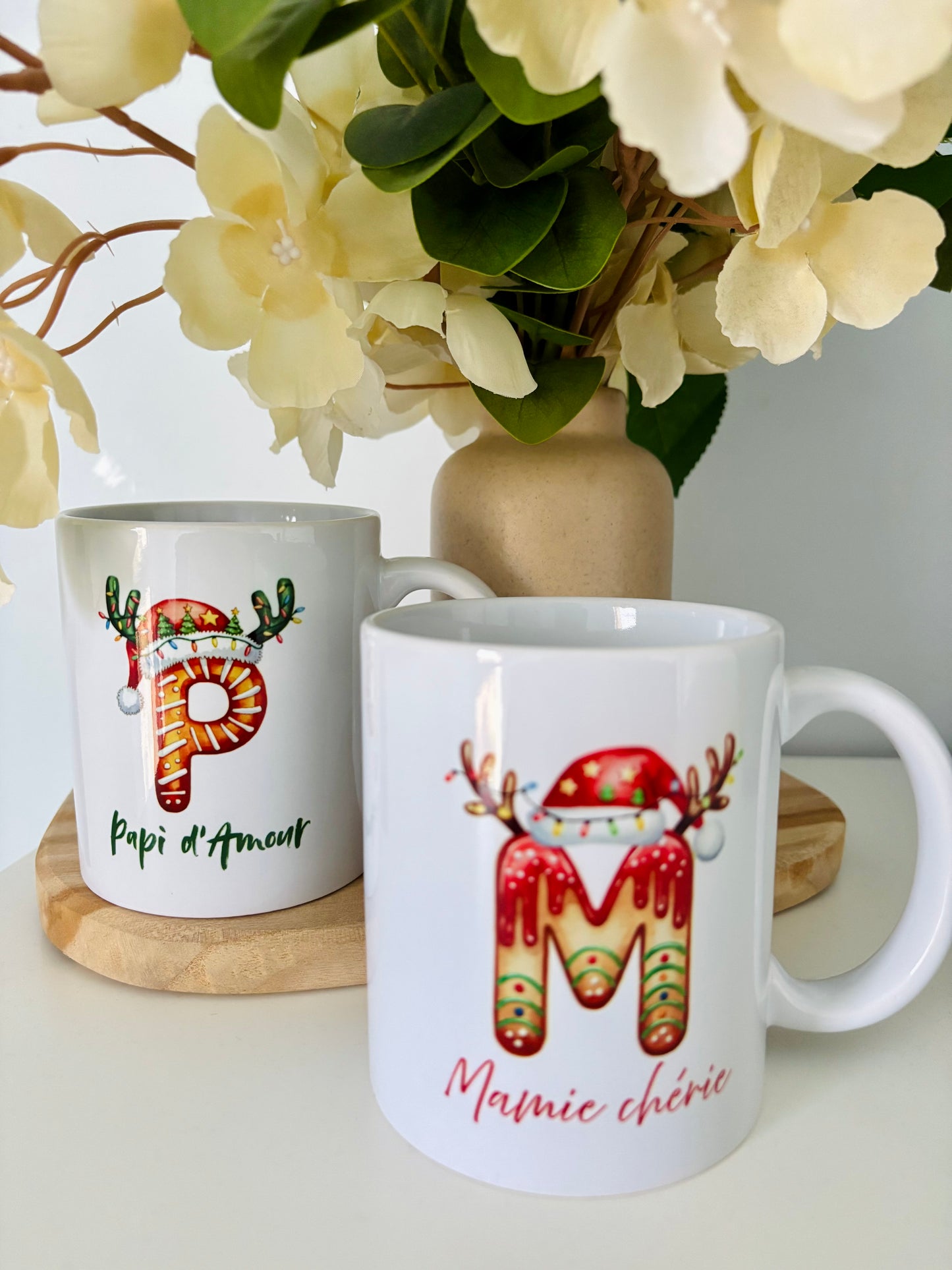 Mug de Noël personnalisé avec prénom – cadeau original CREAZ
