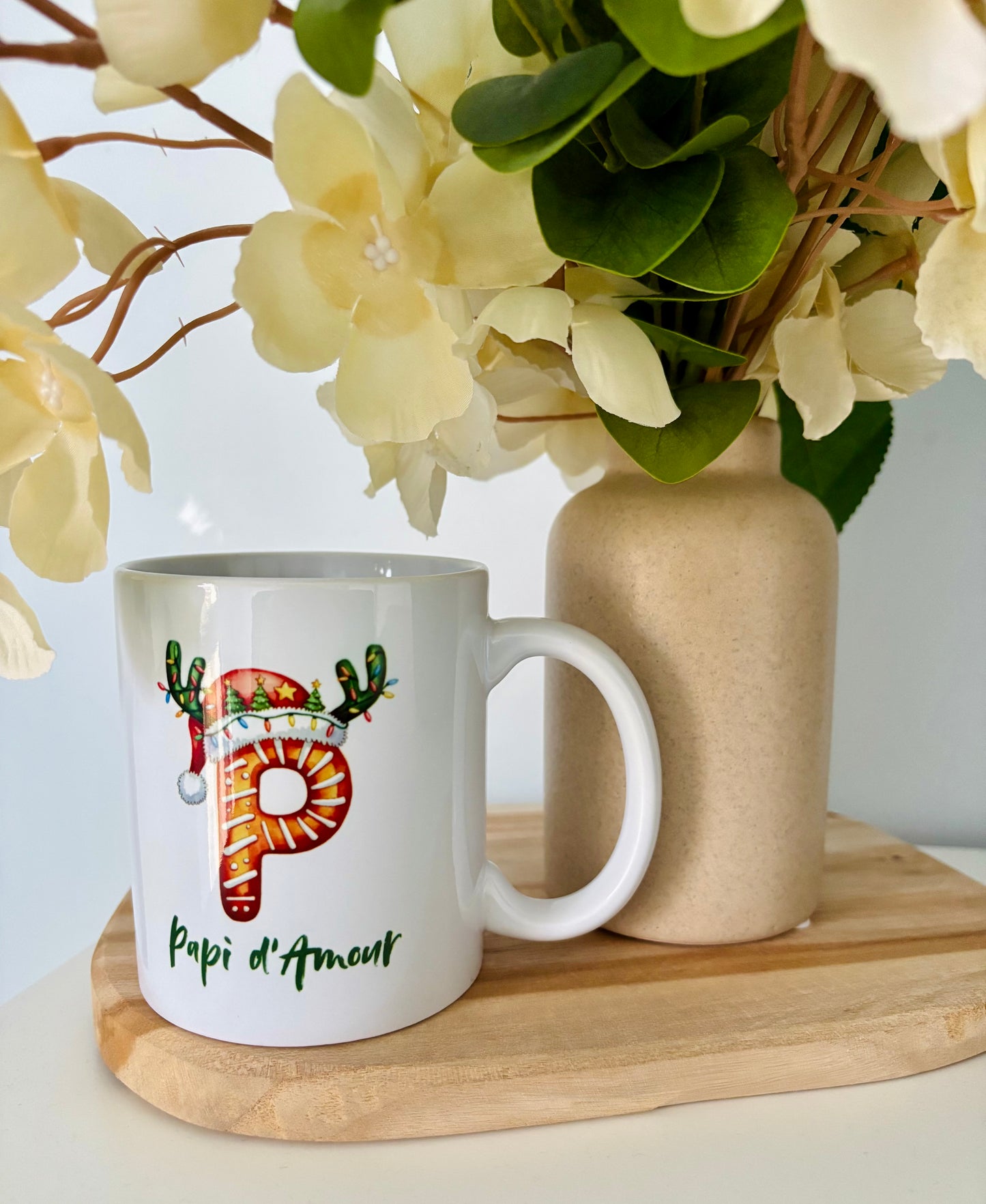 Mug de Noël personnalisé avec prénom – cadeau original CREAZ