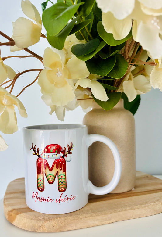 Mug de Noël personnalisé avec prénom – cadeau original CREAZ
