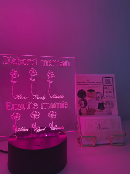 Lampe led personnalisée
